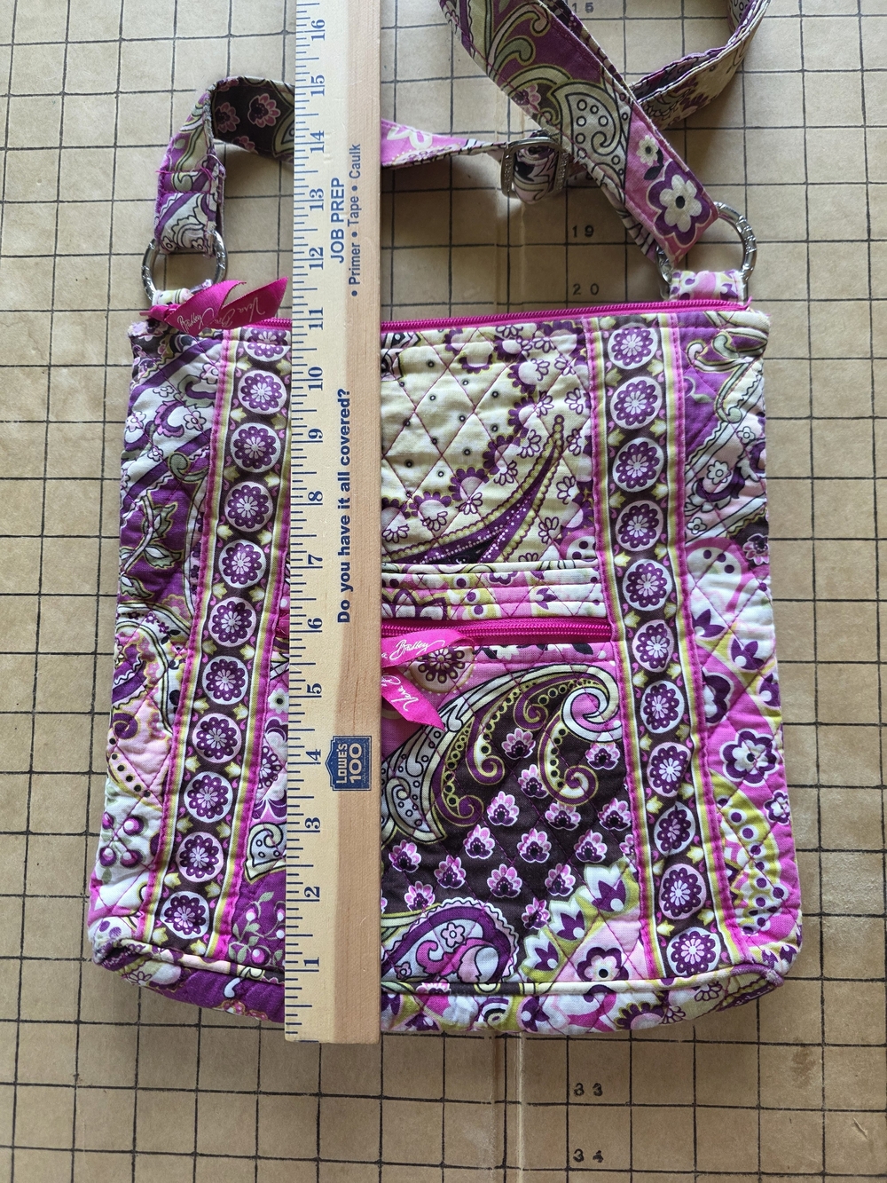 Vera Bradley Classic Hipster Crossbody Bag in "Very Berry Paisley" (Retired) - Picture 5 of 16